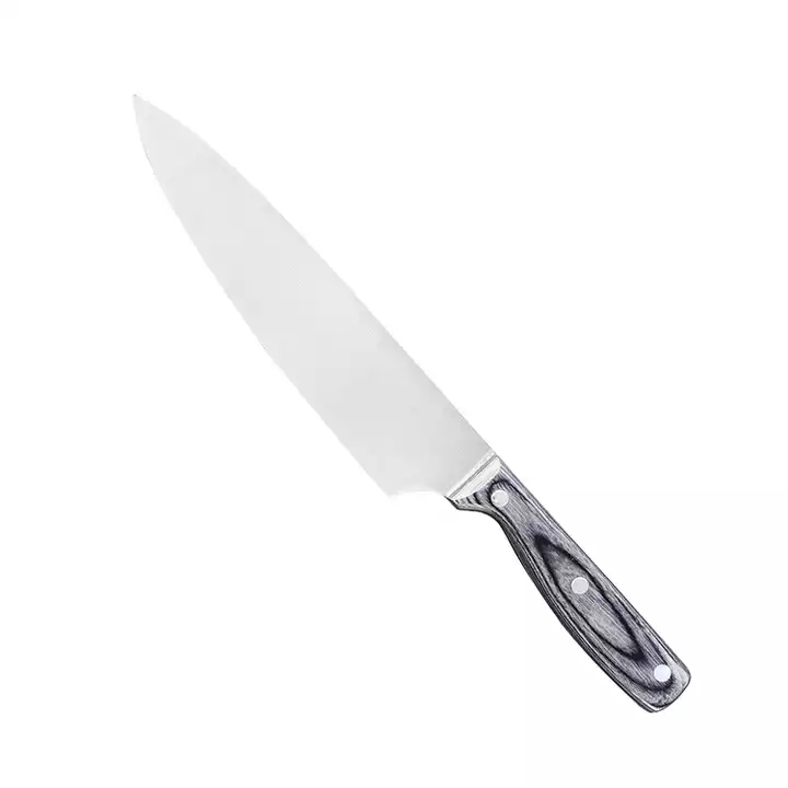 Hög standard rostfritt stål kniv set Chef kniv Utility kniv set med Pakka trä handtag 