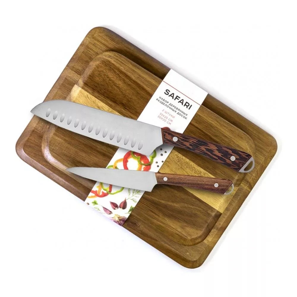 Kökskniv Set Med Träblock 7st Wenge Trähandtag Kniv Med Skärpning Stål Knife Block 