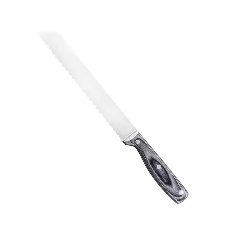 Hög standard rostfritt stål kniv set Chef kniv Utility kniv set med Pakka trä handtag 