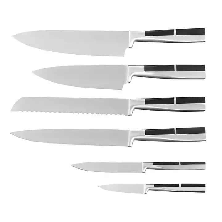 Amazon Hot Sälj Thanksgiving Present Knife Set Med Smidd Handtag 
