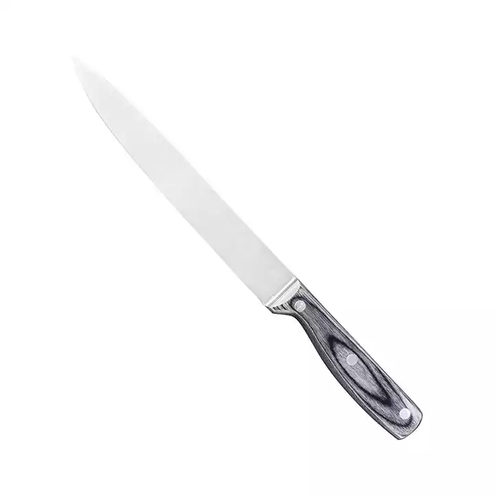 Hög standard rostfritt stål kniv set Chef kniv Utility kniv set med Pakka trä handtag 